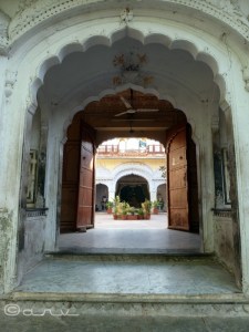 Brij nidhi temple -entrance to main courtyard