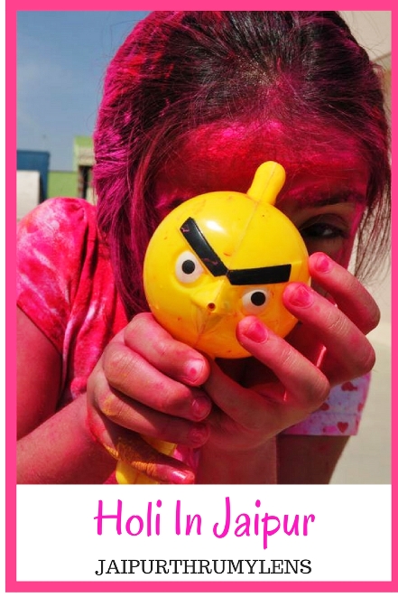 Pictures of Holi in Jaipur