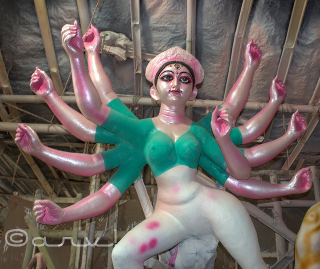 bengali-artisans-in-jaipur-durgasthmi