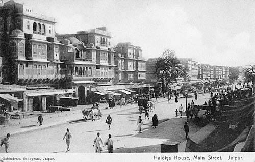 vintage picture of johari bazaar jaipur