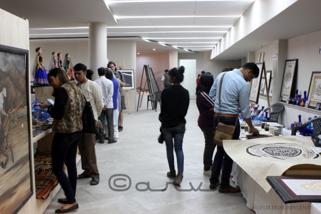 visitors-at-live-art-demonstration-jaipur-art-summit-2016-ravindra-manch