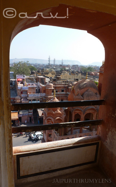 view from the hawa mahal jaipur image