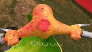 colored scooter being painted at cartist jaipur