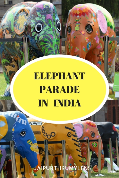 Elephant Parade India art on elephants Jaipur Jaipurthrumylens