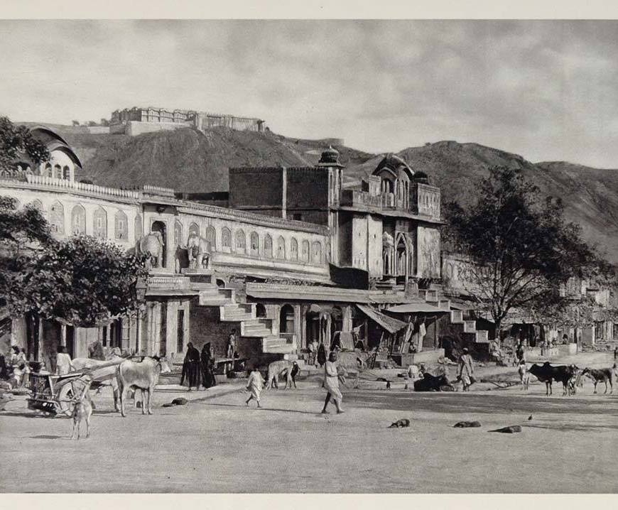 jaipur-old-photo-vintage-choti-chaupar-martin-hurlimann-gangori-bazaar