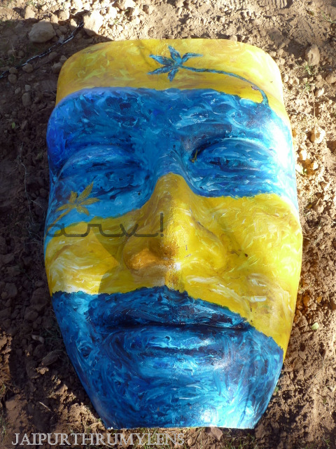painted-mask-face-jaipur-art-summit
