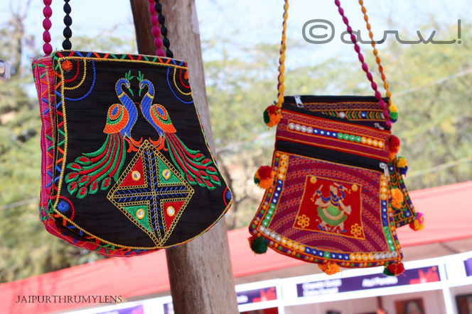 colourful handmade embroidered bags pichhwai artwork jaipur