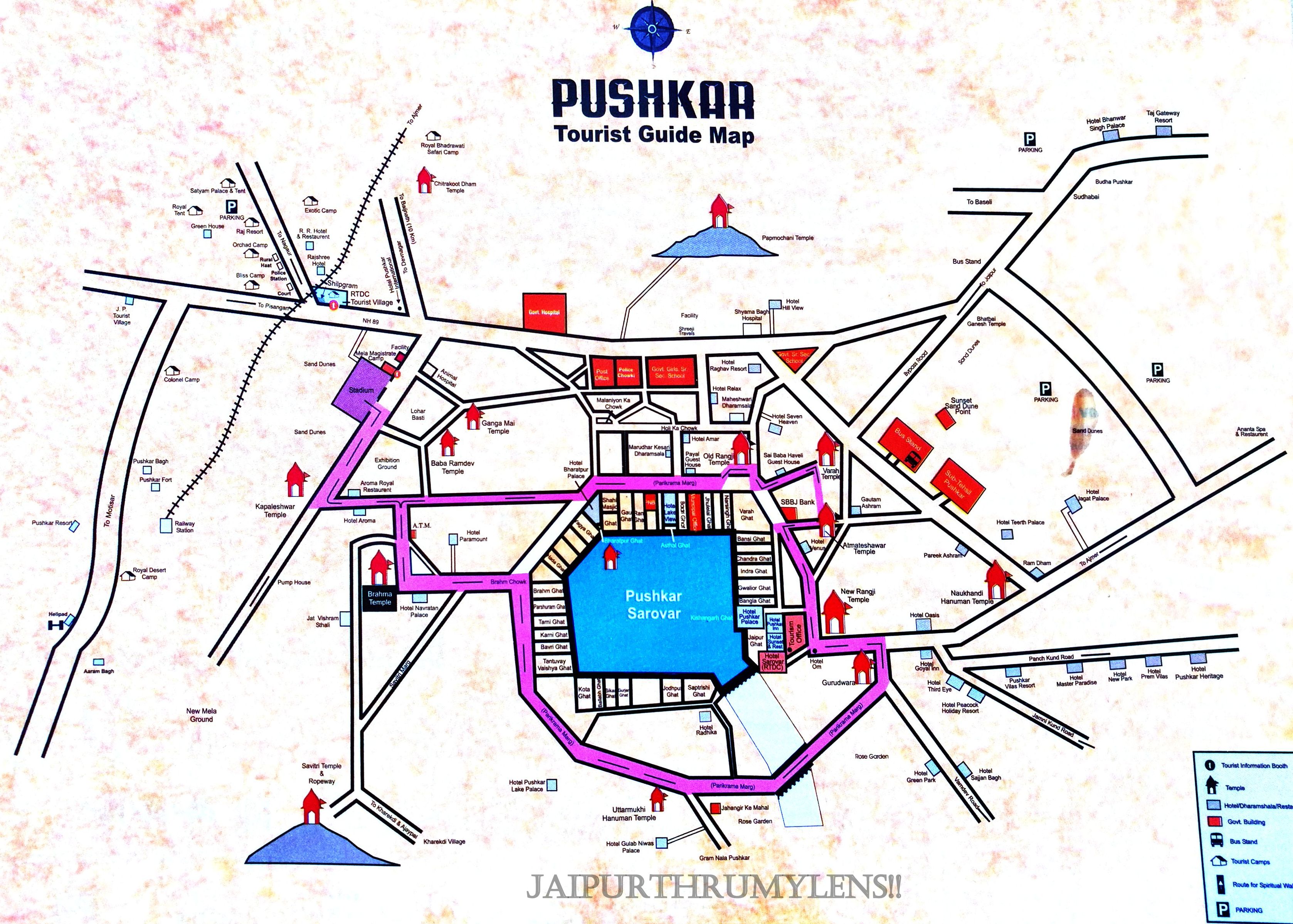 pushkar-map-tourist