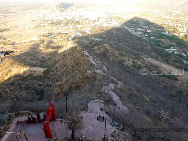 savitri-temple-pushkar-hiking-stairs-from height