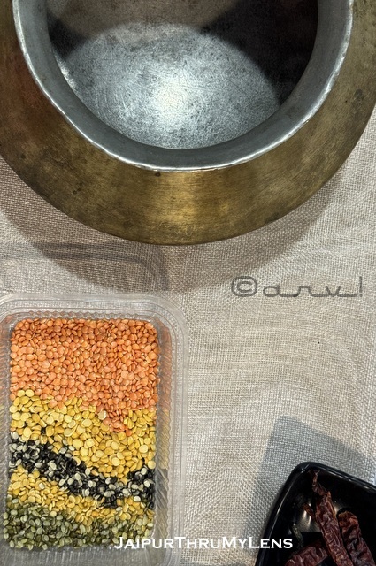 copper handi dal lal mirchi Indian food classes in Jaipur by chef dhruv